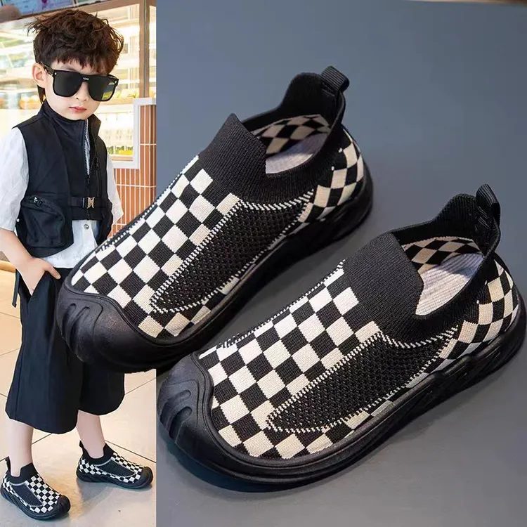 男童鞋2024夏季新款爆款网面透气女童节女童室内中大童超轻跑步鞋