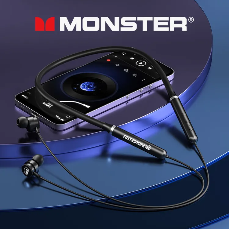 MONSTER/魔声魔声SG03蓝牙耳机无线运动型颈挂脖入耳式电竞耳机