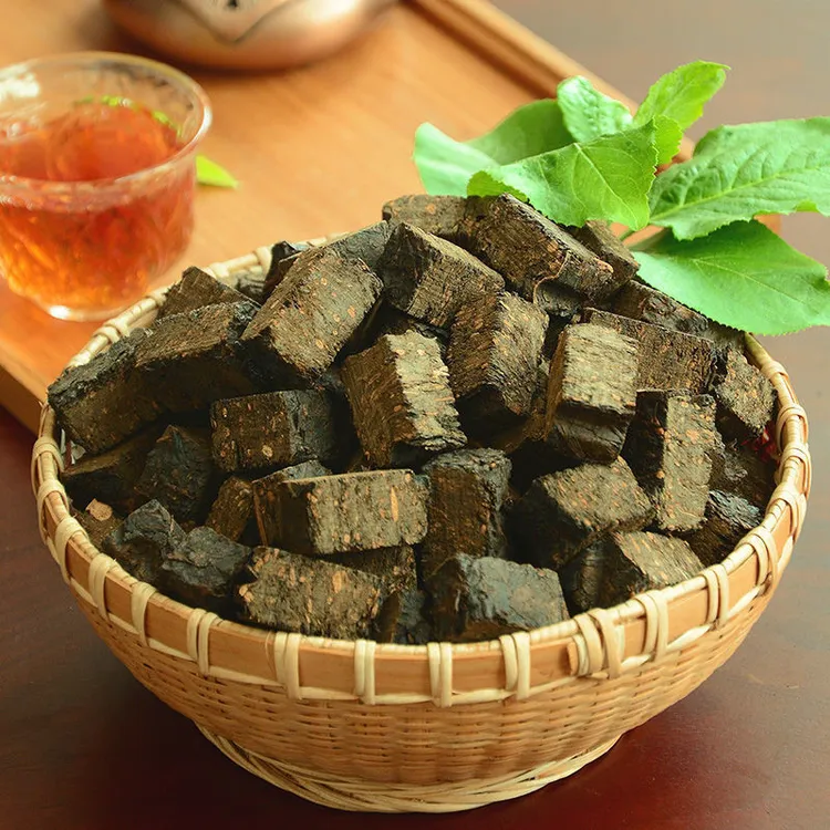 木杨甘露湖南黑茶安化黑茶正宗黑砖茶颗粒散茶正品茶叶一级砖茶50