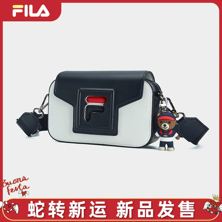 FILA/斐乐2025春季新款【时尚复古百搭休闲】单肩斜挎包挂件小包包