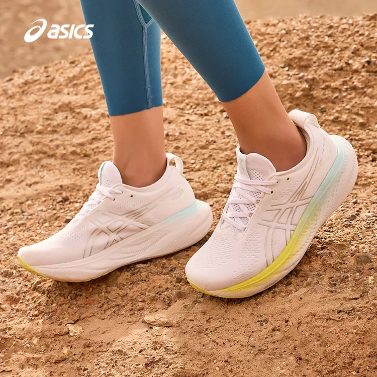 ASICS亚瑟士GEL-NIMBUS 25女子缓震回弹跑鞋轻量透气软弹运动鞋