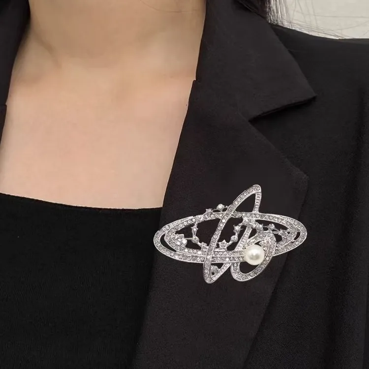 合金胸针 土星胸针k001