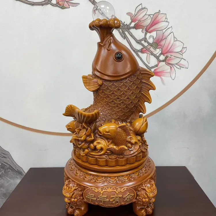 年年有鱼长20高35摆件家居客厅玄关电视柜乔迁新居送礼高端装饰品