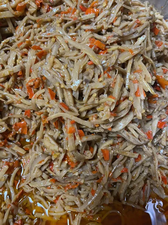 【香辣芋头丝】农家自制香辣芋头丝 下饭菜 江西特辣口味 500克一罐