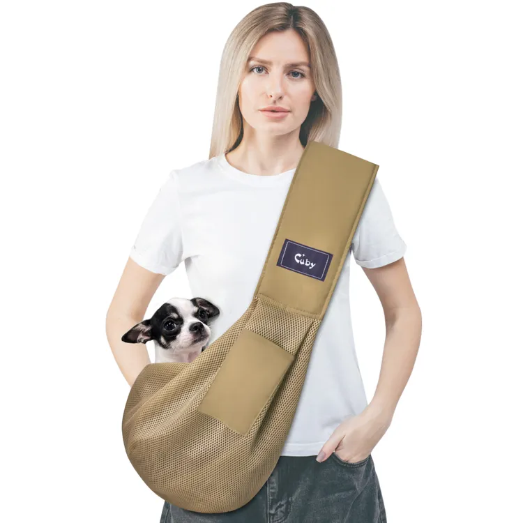 宠物外出猫包狗包春夏便携斜挎无环网孔背狗外出包猫袋小型犬背包