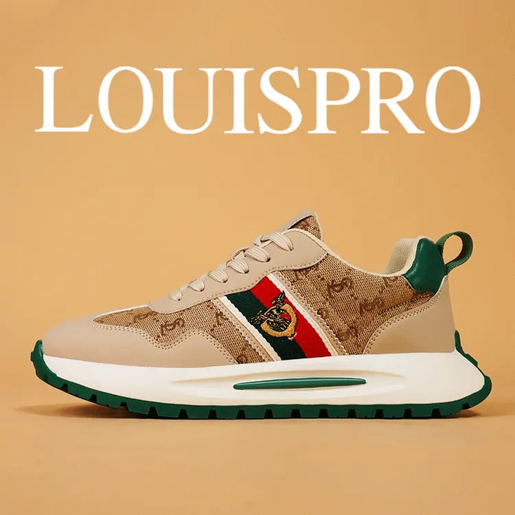 【Louispro】2025高品质男士时尚板鞋 印花轻奢潮流百搭低帮休闲鞋