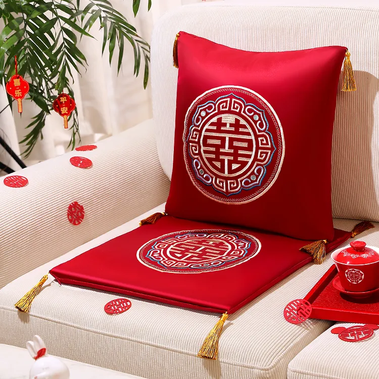 结婚抱枕一对卧室专用压床婚房布置客厅婚庆沙发靠背创意喜庆靠枕