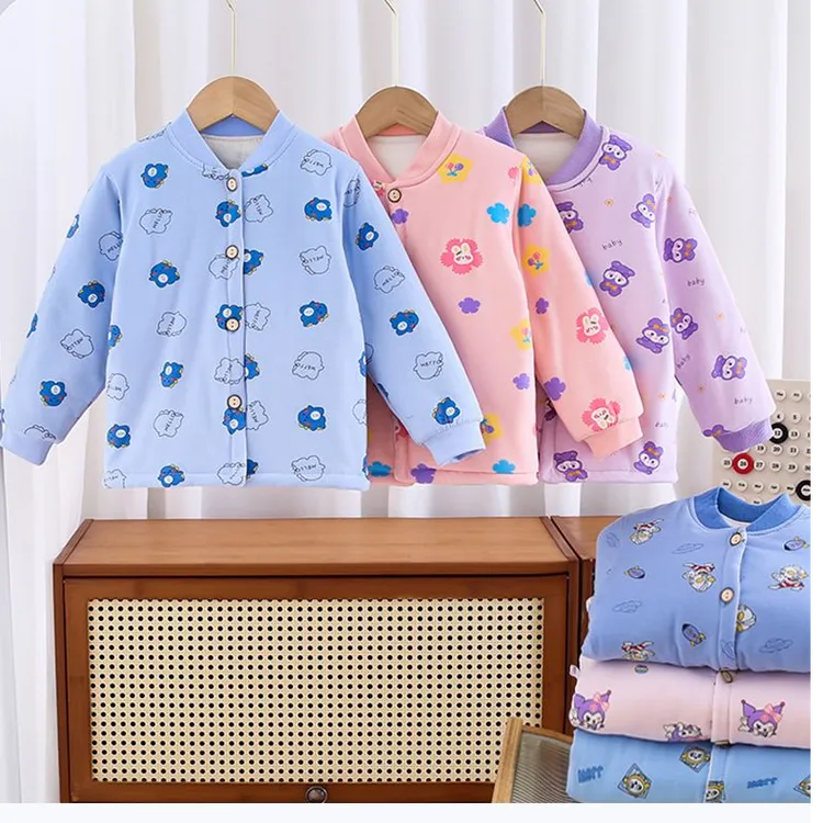 2024新款儿童薄棉棉衣男女童中小童棉袄保暖衣内穿外套夹棉