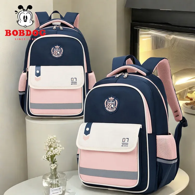 巴布豆书包小学生女孩一二年级1-34-6超轻护脊减负减压12岁儿童男