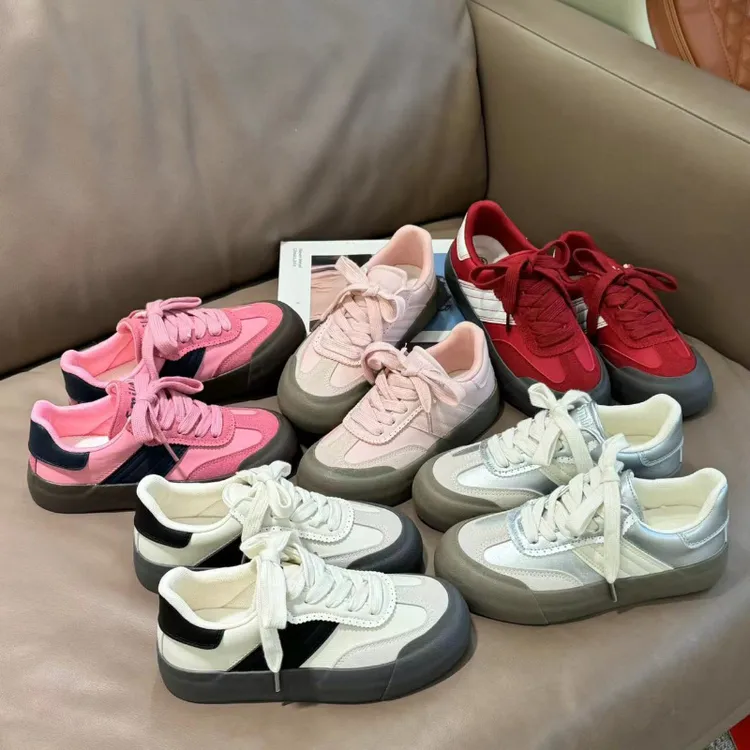 35-43码新款复古德训鞋女百搭学生休闲板鞋40大码女鞋41-42运动鞋
