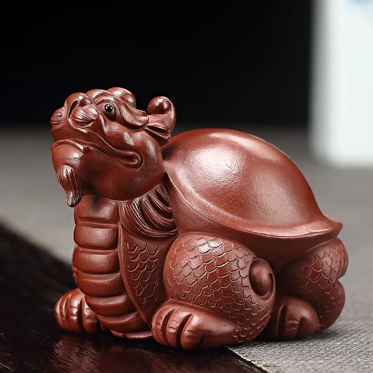 龙龟紫砂茶宠可养精品宜兴手工茶玩茶台茶盘摆件高档茶道功夫茶具