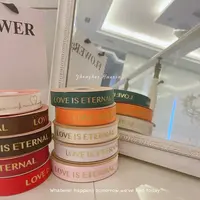 「中浩」网红2.5cm烫金螺纹丝带diy黑色缎带酒红礼品鲜花包装丝带