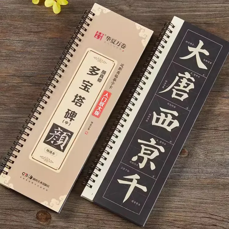 【精缮本】颜真卿多宝塔碑 近距离临摹字卡 全文米字格放大视频教学