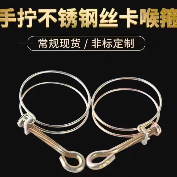铁镀锌双钢丝卡箍带手柄喉箍胶管抱箍油管固定气水管夹水管卡箍