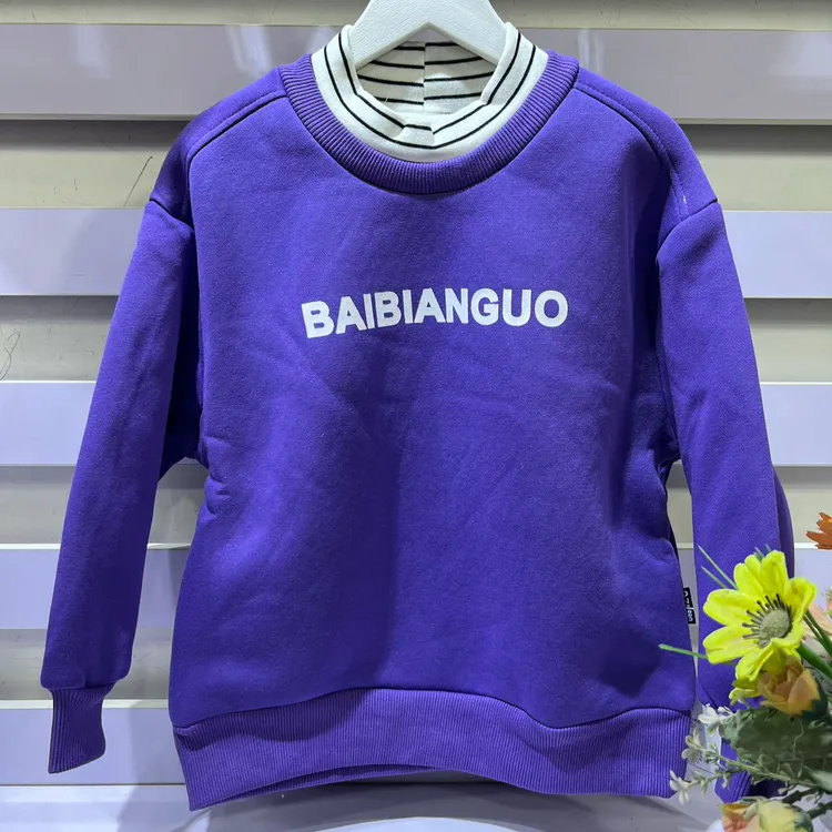 秋冬儿童加绒卫衣