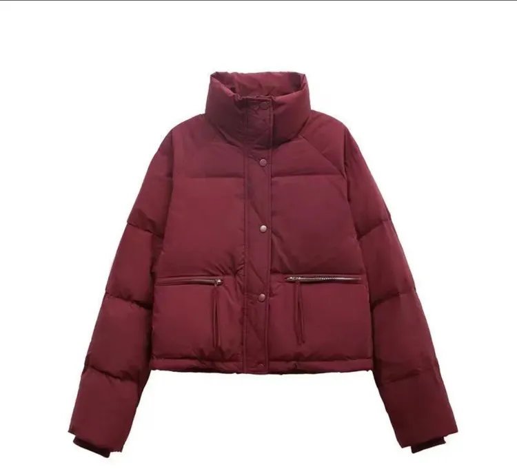 888新款2024现货短款加厚立领时尚面包服棉袄外套