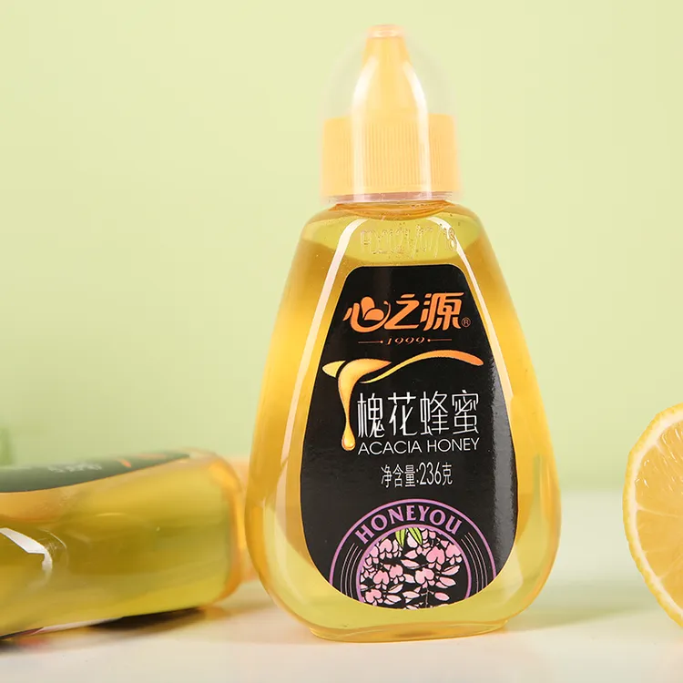 心之源土蜂蜜纯正天然峰蜜糖小瓶装挤压瓶包装农家自产正品236g
