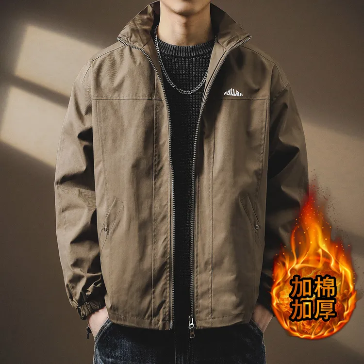 MR.MUDI/穆迪先生高端户外防风加厚棉服男秋季宽松大码冲锋衣夹克