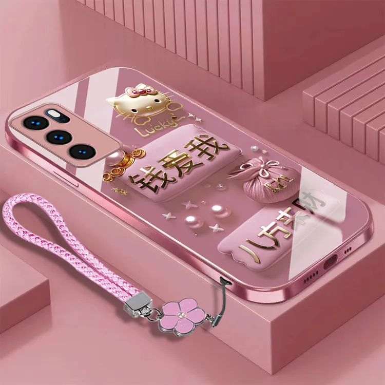 钱爱我OPPOReno6Pro手机壳PEPM00新款全包防摔散热金属漆轻奢