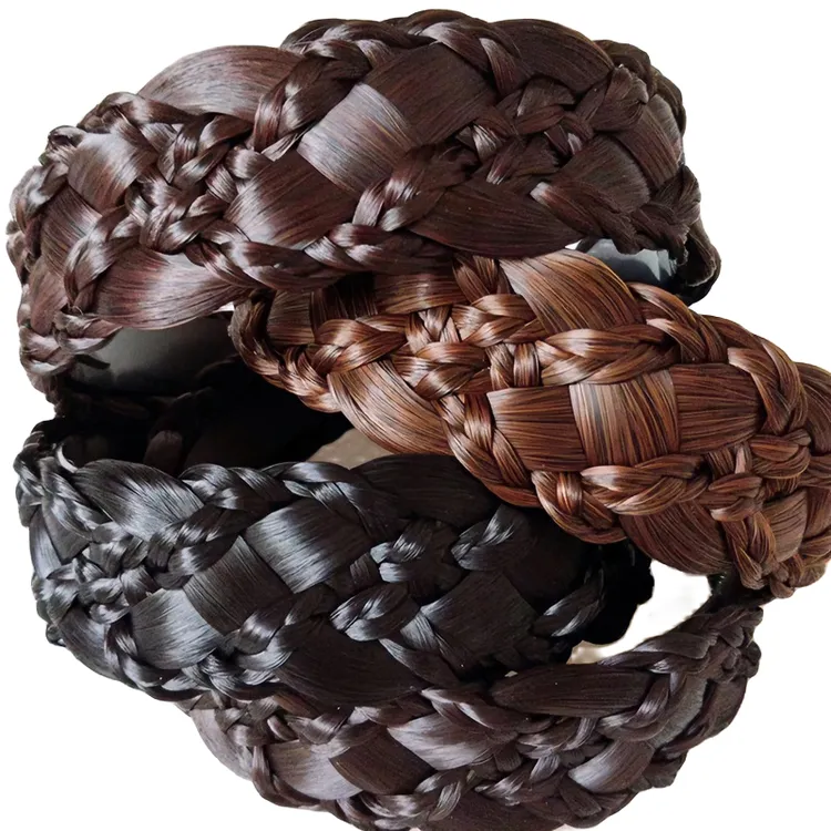 [新品加宽]仿真头发发箍头饰假发遮白发神器增高颅顶饰品