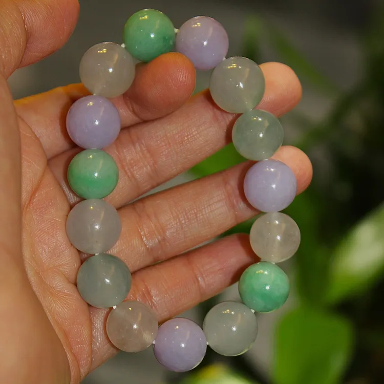 翡翠多宝手串颗颗精选粒粒精品典雅大气古韵古香气质十足独特韵味