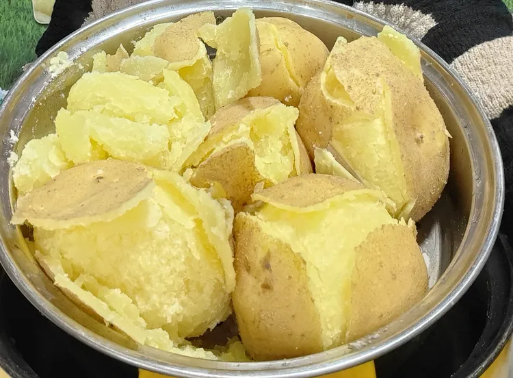 甘肃定西粗麻皮黄心面沙土豆