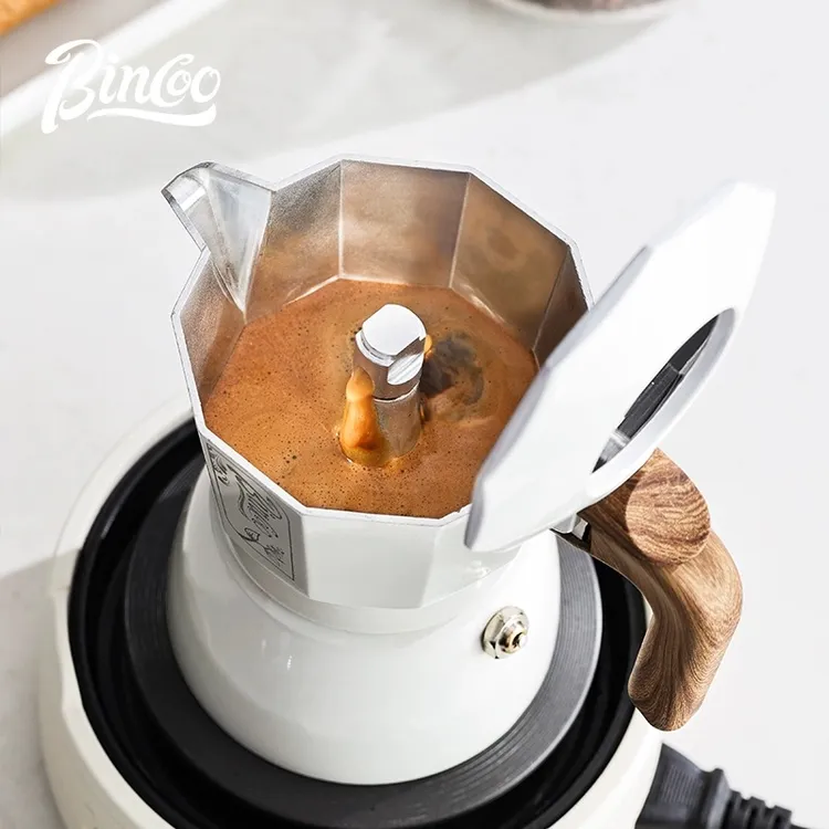 Bincoo摩卡壶小型双阀意式煮咖啡壶浓缩萃取露营户外套装咖啡器具