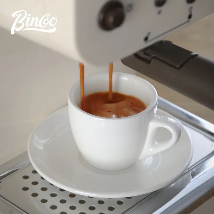 Bincoo咖啡杯碟意式浓缩杯espresso简约精致欧式陶瓷杯子80ml家用