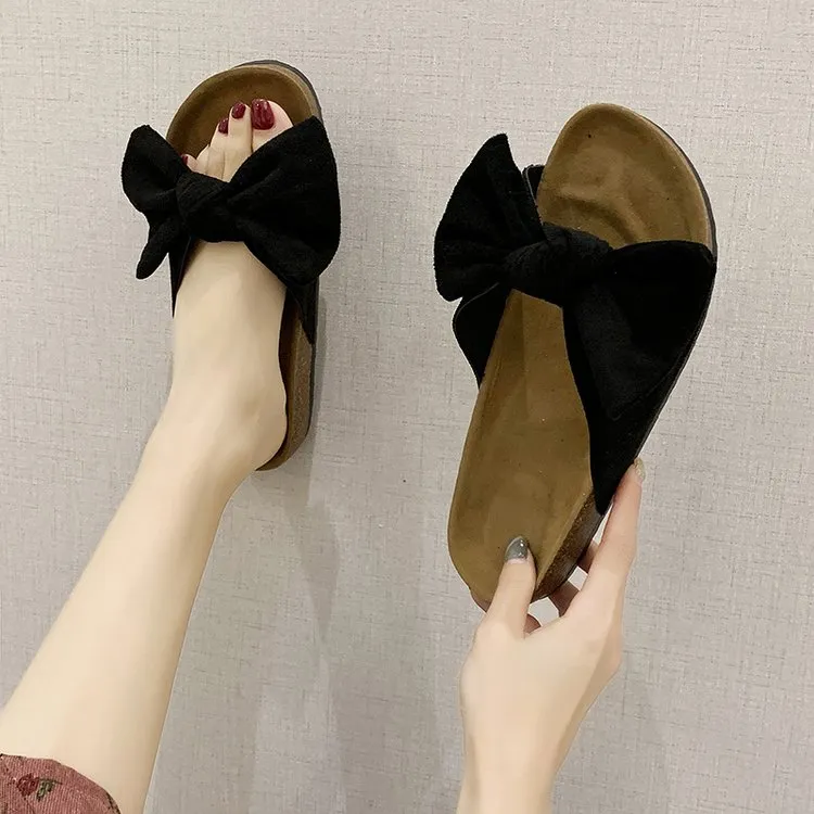 大码女鞋41-43拖鞋女夏胖脚宽肥外穿防滑40孕妇平底凉拖42胖妹妹