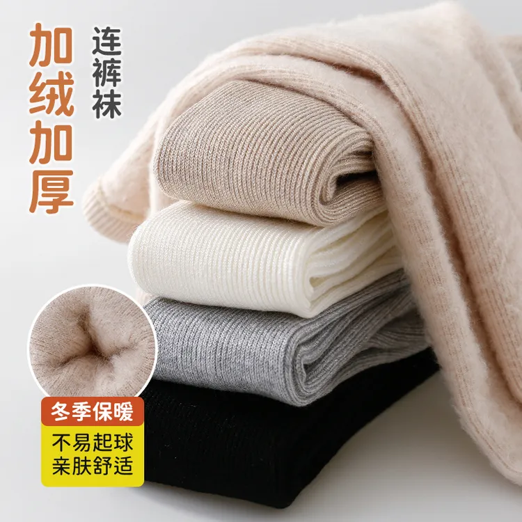 秋冬加绒加厚一体女童打底裤加绒显瘦儿童外穿打底袜连裤袜保暖