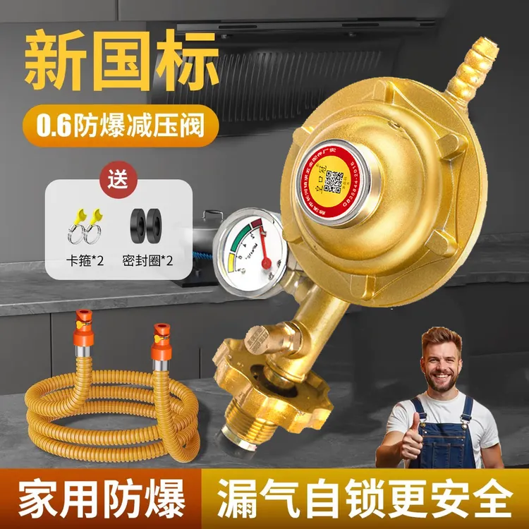 新国标煤气减压阀家用防爆燃气阀门煤气罐液化气自闭煤气罐减压阀