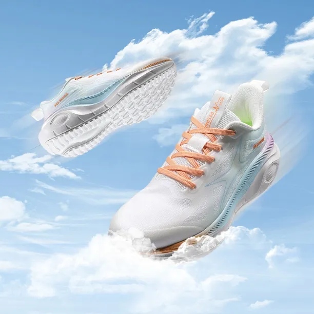 PESPANDA/佩斯新款轻便跑鞋男女缓震透气运动耐磨跑步跳操鞋66036