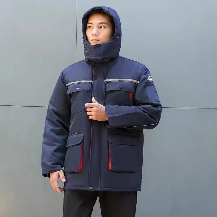 加油站防静电工作服棉衣反光条超厚中石油中石化加气站劳保服棉服