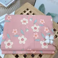 斜纹纯棉全棉包边亲肤柔软透气四季清新碎花单人双人被套-勿忘我