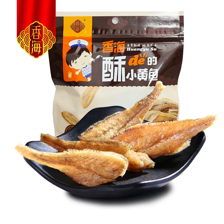 香海黄鱼酥香酥小黄鱼 即食酥脆小鱼干营养鲜嫩鱼仔儿童零食90g袋