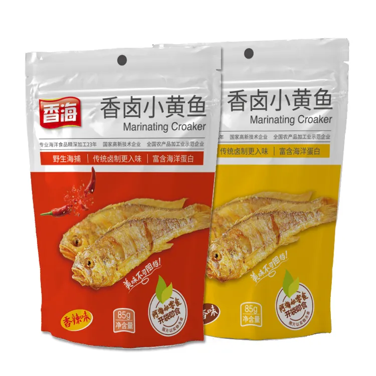 香海香卤小黄鱼85g即食鱼干香辣味休闲解馋零食