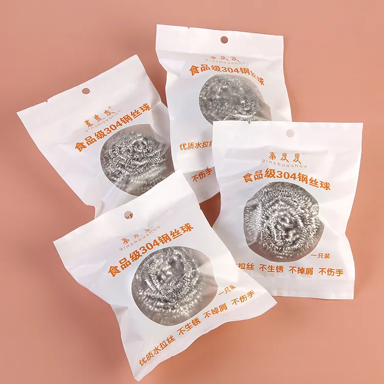 食品级304钢丝球不掉丝不锈钢家用洗锅球厨房用刷锅球洗碗铁丝球