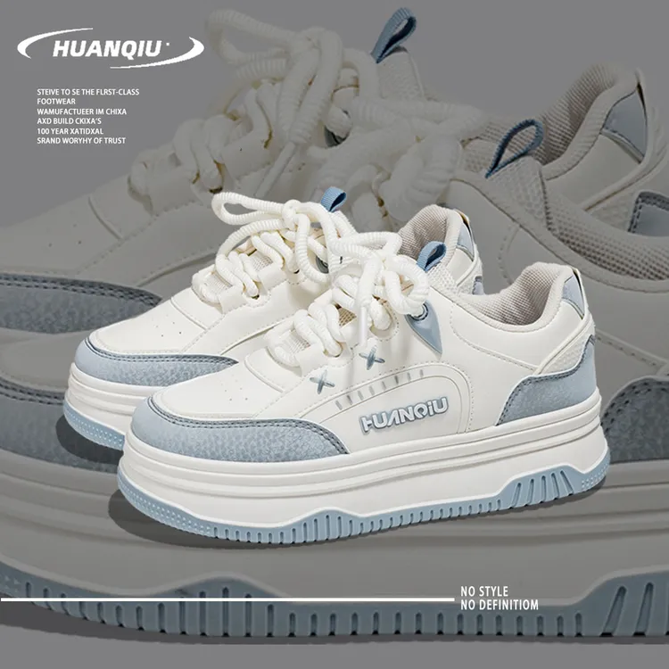 环球2026春季女款ins风爆款板鞋百搭增高厚底学生运动休闲女鞋商品图