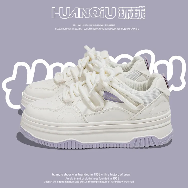 环球春季百搭2025设计感ins潮爆款通勤厚底增高舒适休闲小众女鞋商品图