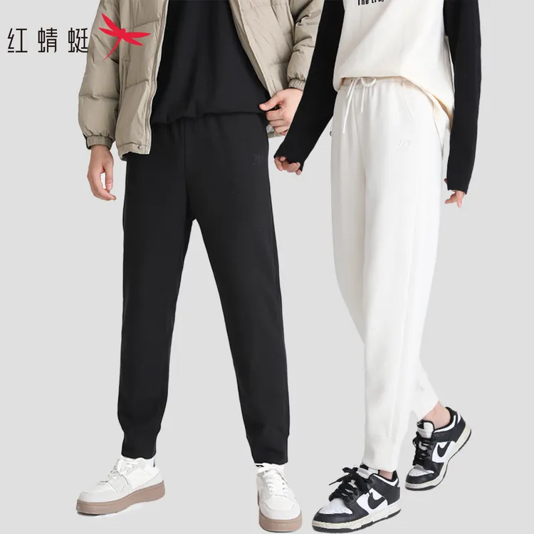 REDDRAGONFLY/红蜻蜓秋冬休闲舒适高腰显瘦保暖羽绒休闲裤