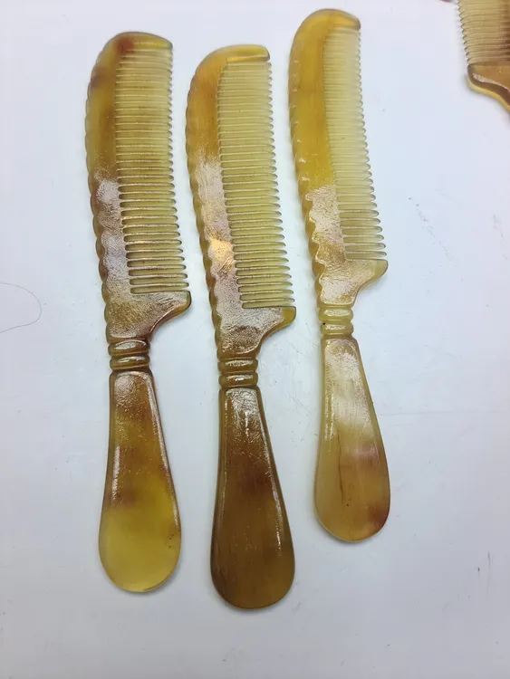 直播间挑选天然羊角梳子福利款（不来回退换)