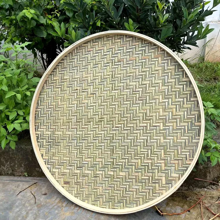 70厘米竹青簸箕竹青皮竹编家中晾晒茶叶芝麻竹匾广西竹制品