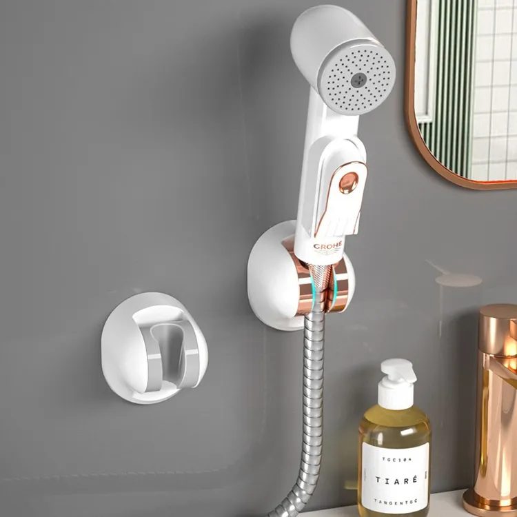 美简免打孔花洒支架淋浴喷头浴室固定座淋浴底架座可调节浴室淋浴