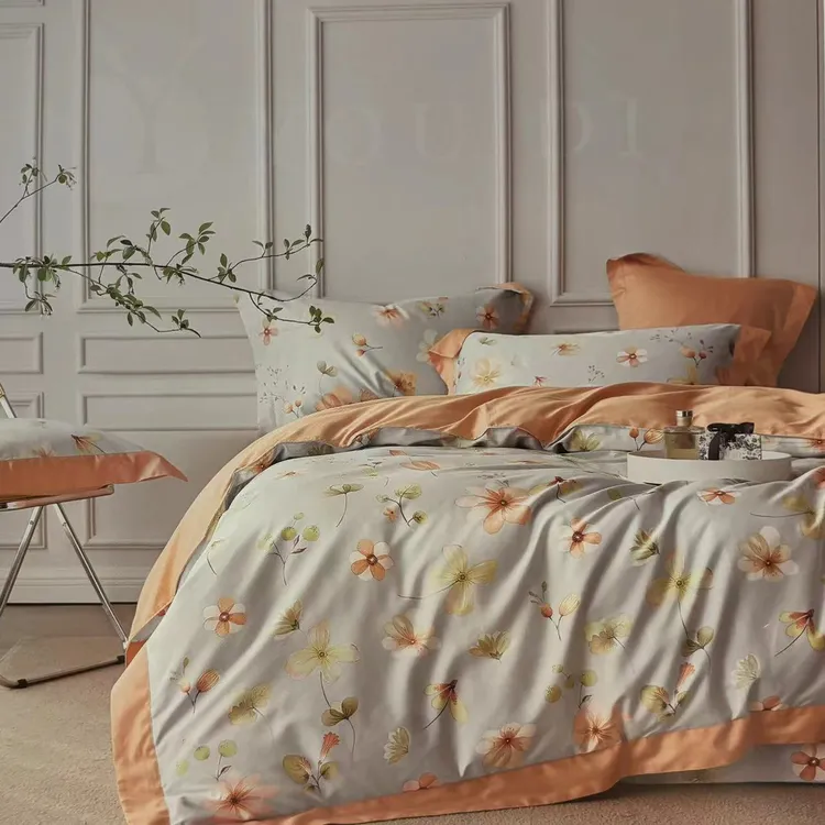 纯棉全棉长绒棉四件套亲肤时尚印花简约小清新加厚