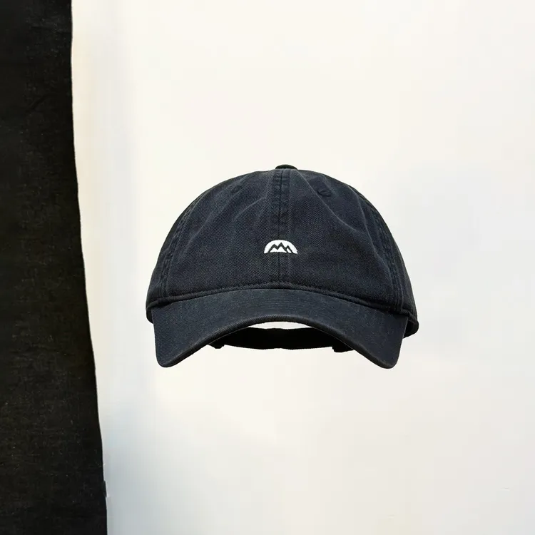 韩版新款显白小山标遮阳鸭舌帽女软顶潮牌帽子男款2024款网红款