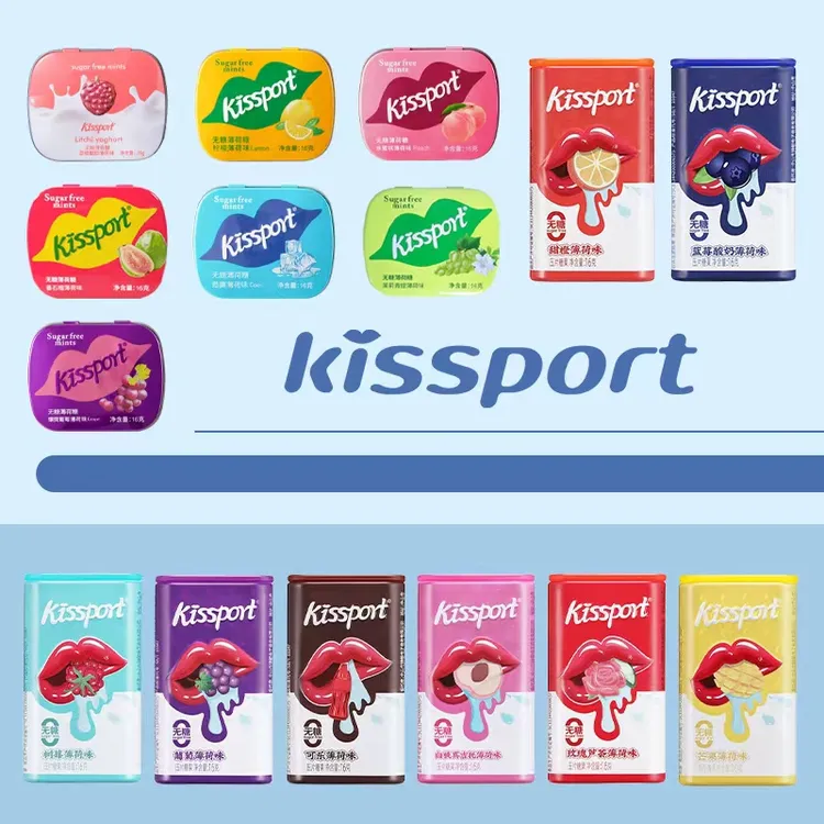 kissport 【小燕专属】6盒/无糖薄荷糖维生素C清新口气接吻网红糖