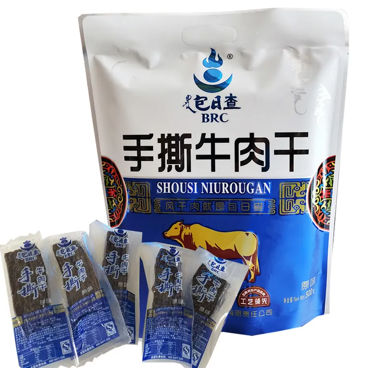 包日查手撕牛肉干原味500g风干独立包装内蒙古特产肉类零食美味