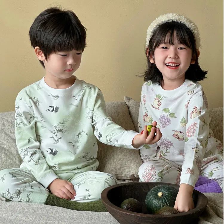 【捡大漏！亏米清】防霉宝宝防异味儿童睡衣纯棉无骨家居服套装