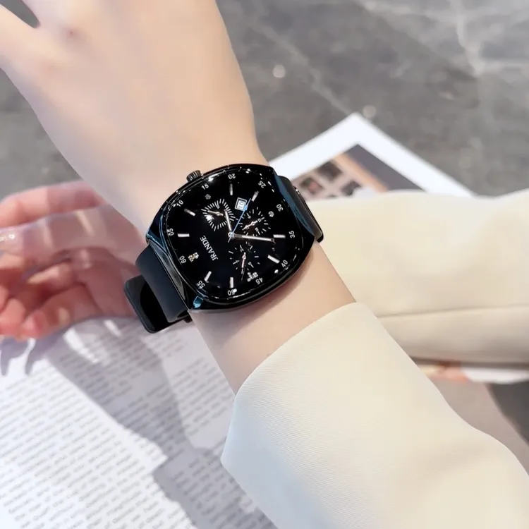 【七夕好物】歌浪迪休闲夜光防水日历腕表网红情侣同款手表H9350L-S