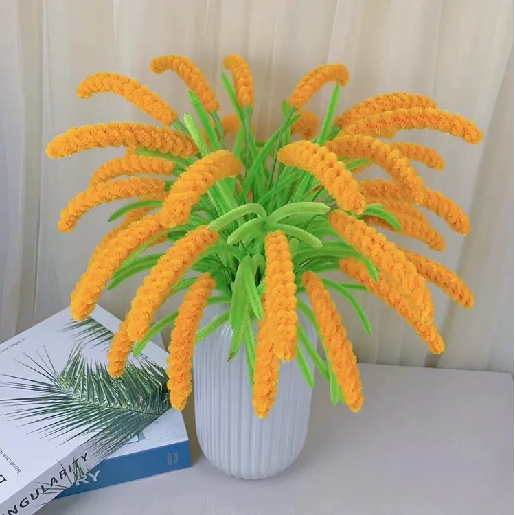 【可做45枝】五谷丰登麦穗稻穗扭扭棒DIY材料包【非成品/不含花瓶】